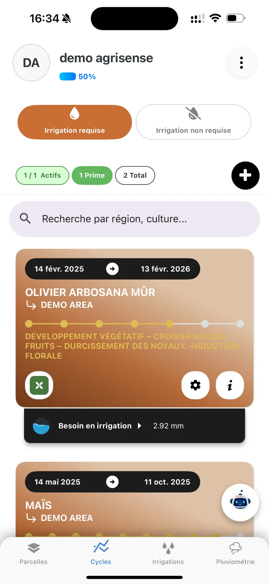 Agrisense mobile app